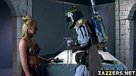 Princess Lay Chained Rides Boba Fucks Big Cock On Top