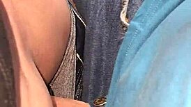 Wow! He cums in my panties and pulls them up tight!