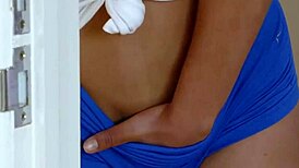 Yo, did you see this hot ebony babe get creampied?