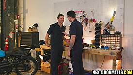 big cock car mechanic fucked by buddy