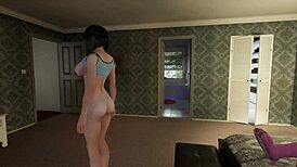 let's play with silicone tits and toys for big ass brunette masturbation