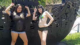 fucking paty's big ass on the beach!