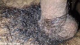 The sexy twink jerks my dick but fears my thick cock in his ass, so I insert it slowly.