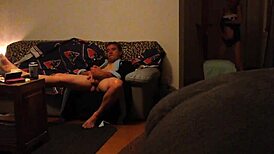 caught masturbating in a sneaky moment