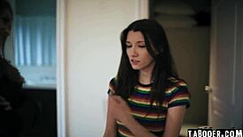 i spied on maya woulfe and hazel moore licking each other, feeling so excited