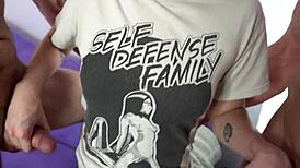 Lick Two Guys' Cum Off Goth Girlfriend, Cuck Sissy 😈