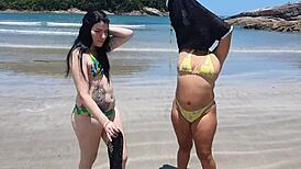 fucking paty's big ass on the beach!