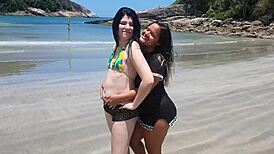 fucking paty's big ass on the beach!