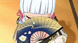 i messed up ayaka's virgin blowjob in this hentai joi episode