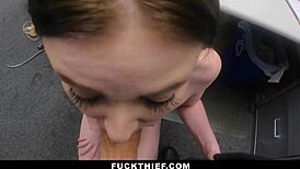 Teen Punished with Hard Doggy Fuck for Discounts