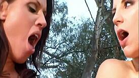Ashley Fires and Tessa West Play Bold Lesbian Games Outside