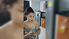 stepsister sucks dick for nail kit payment, big ass and tits on display.