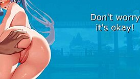 i messed up ayaka's virgin blowjob in this hentai joi episode