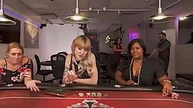 ugh, i can’t even... this shemale suckin’ the croupier so hard, man!