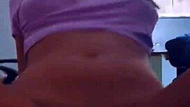 Full Breasted Girl Sitting Tight