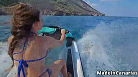 Jet Ski Ride Turns Into Outdoor Anal and Squirting Fun