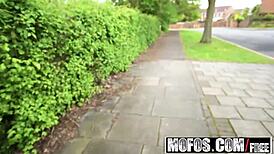 Mofos - Cute British Chick Needs Cash for Public Fun with Dean and Alessa