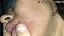 slut latina enjoys sucking big dick with her ass