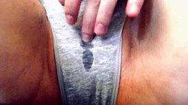 wet pussy masturbation with horny panties