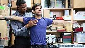 that black gay thief got caught and came hard after anal