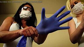 pov double handjob by alexis rain and fifi foxx as dental assistants
