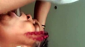 Redhead Bent Over in Doggystyle with Ebony