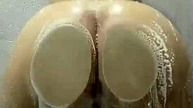 Pawg Babe Rides Dildo in Shower with Moaning ASMR