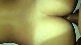 Why is this hot brunette showing tan lines in doggy POV with her big ass?