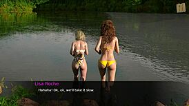 Hot Brunette Flirts in Nursing Back to Pleasure Game