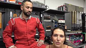 aurora, the naughty brunette with big boobs