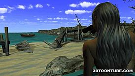 Foxy Lesbian Babe Licked On Boat