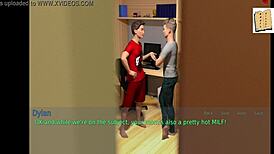 a wife and stepmother seducing with lingerie and blonde charm at 24