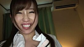 Watch these sexy schoolgirls show off panties and give intense handjobs?