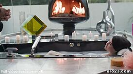 Evelyn claire signals she wants to fuck with clear kisses