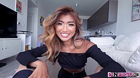 Asian Stepdaughter Clara Trinity Begs for More Intense Pleasure