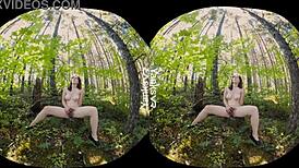 Raven Snow Gets Her Big Breasted Clit Pleasured Outdoors