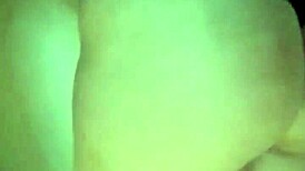 Girl uses dildo and socks in bath