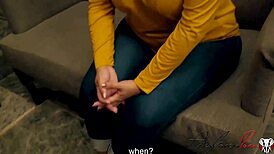 My neighbor let's me get pregnant by filling her vagina with semen until she ejaculates - complete video