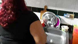 Interrupting Maid to Suck My Big Cock
