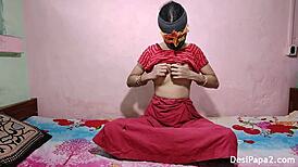 Indian couple's sexy sex contrasts with mother-in-law's horny gaze