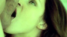 Erotic blowjob with sensual sucking and handjob leading to cumshot