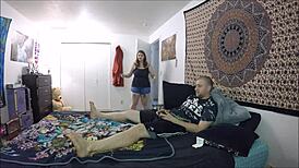 Step sister bare all and get some hardcore action