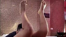 Room Casting 7: Kimberly's Wide Legs Ass Play