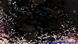 She commanded him to kneel and lick her boots, a true femdom scene unfolding with every harsh order.