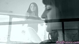 Gorgeous Buttfucked Babe Rubbing Pussy In Missionary Spooning Glamour