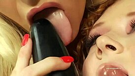 Holly Wellin and Audrey Hollander take double anal pounding in wild group