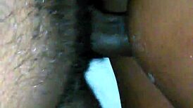 Rough Fucking Of Creamy Ebony Pussy With Big Black Cock