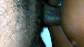 Rough Fucking Of Creamy Ebony Pussy With Big Black Cock