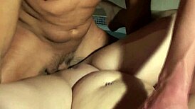 Great Double Anal and Vaginal Penetration Bareback in Wild Doggystyle Action