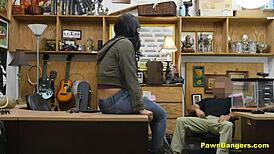 perfect tits latina babe deepthroats monster cock in reality behind the scenes